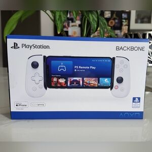 Gaming Console with Controllers - Black and Gray